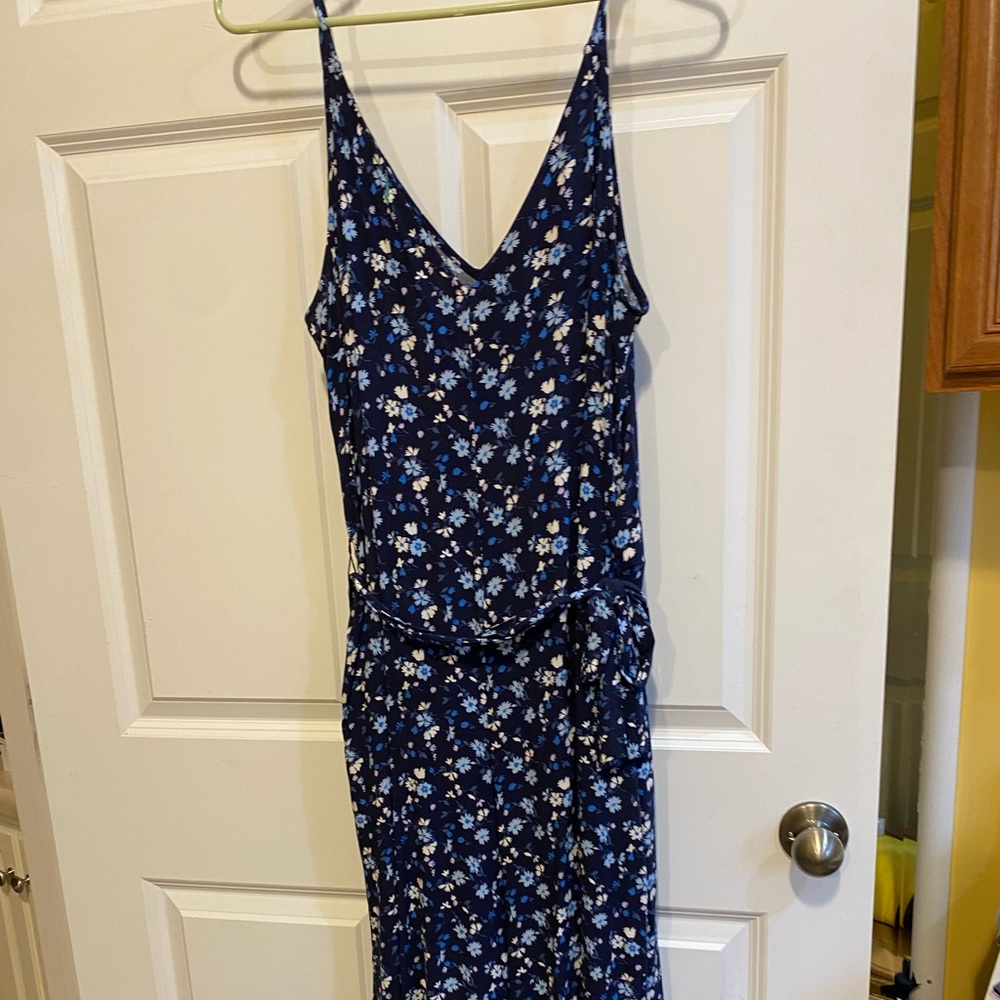 Gauchos jumpsuit with spaghetti straps